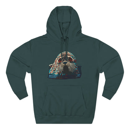 Harbor Seal Icon - Fleece Hoodie