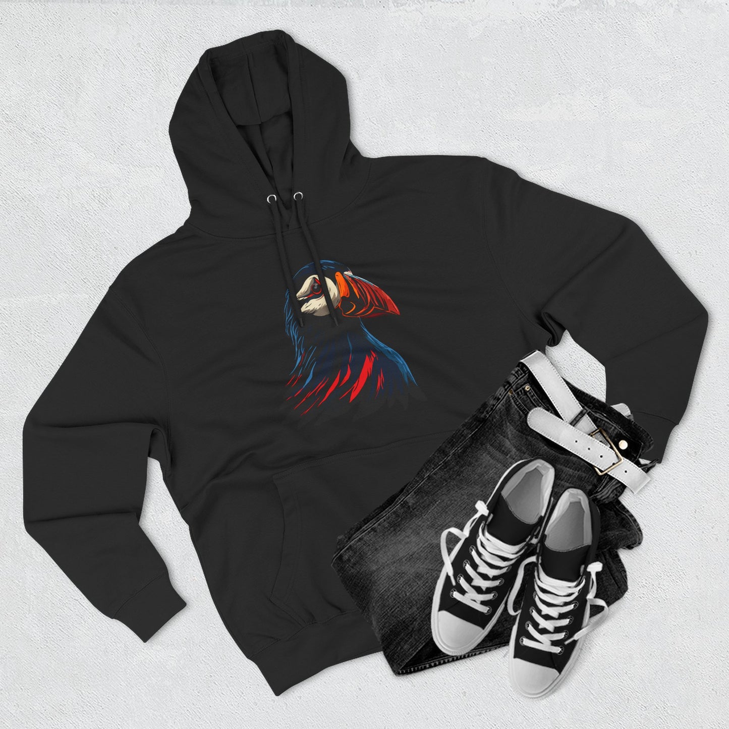Puffin Icon - Fleece Hoodie