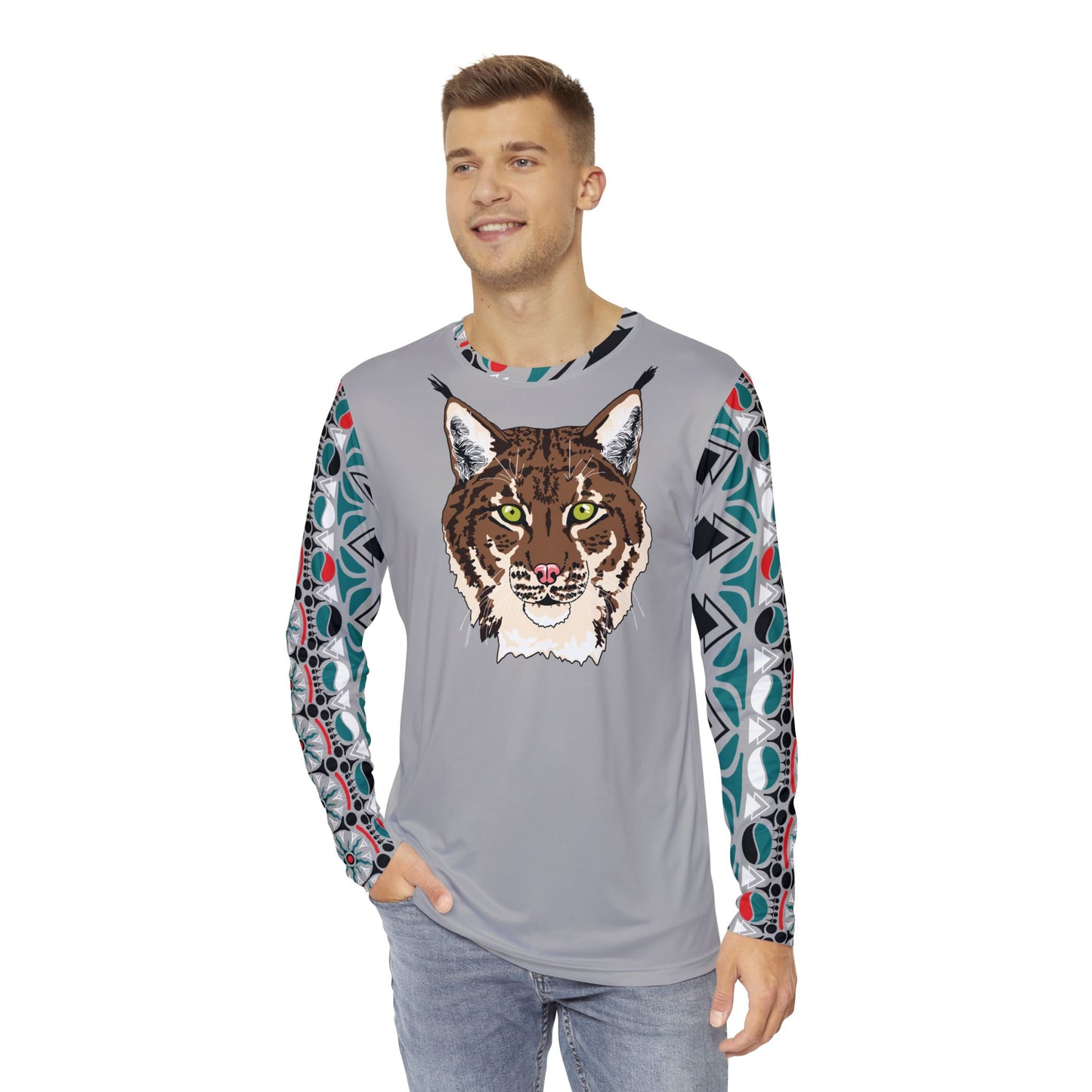 Tan Lynx Face Long-Sleeve