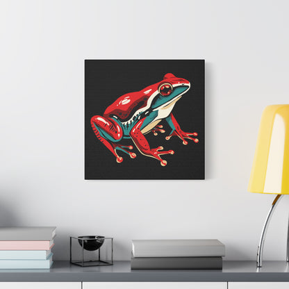 Wood Frog Icon Canvas