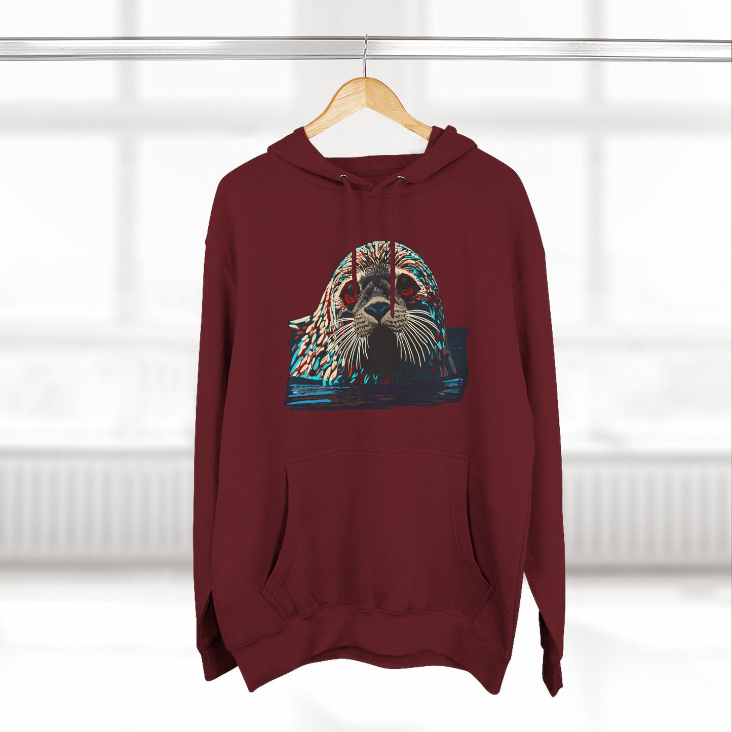 Harbor Seal Icon - Fleece Hoodie