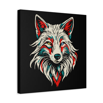 Arctic Fox Icon Canvas