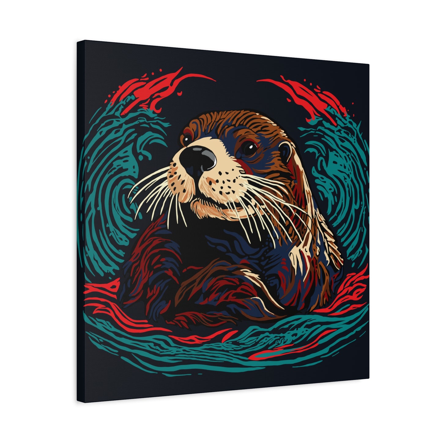 Sea Otter Icon Canvas