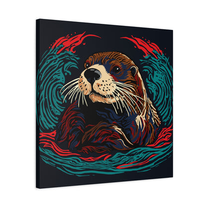 Sea Otter Icon Canvas