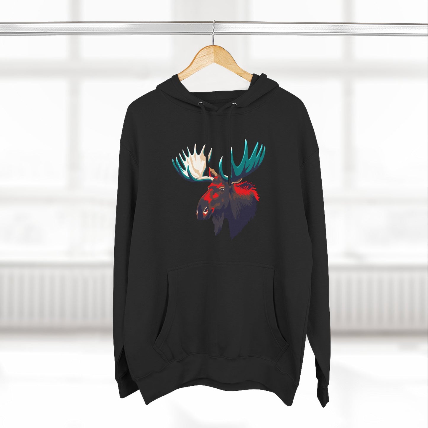 Moose Icon - Fleece Hoodie