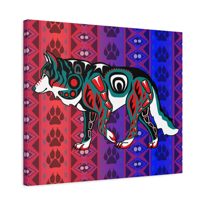 Walking Wolf Canvas