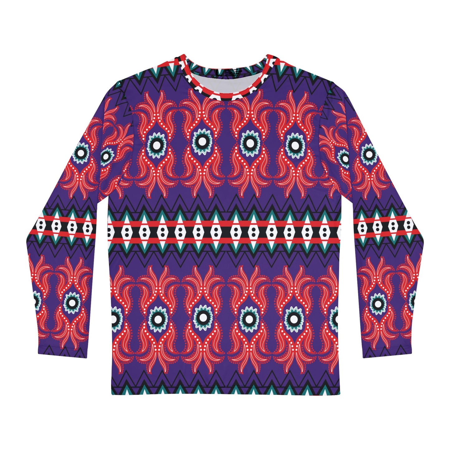 Fiery Pattern Long-Sleeve