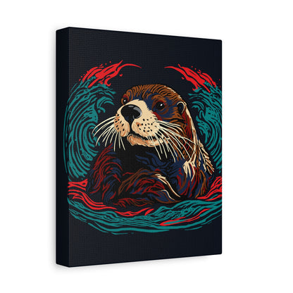 Sea Otter Icon Canvas