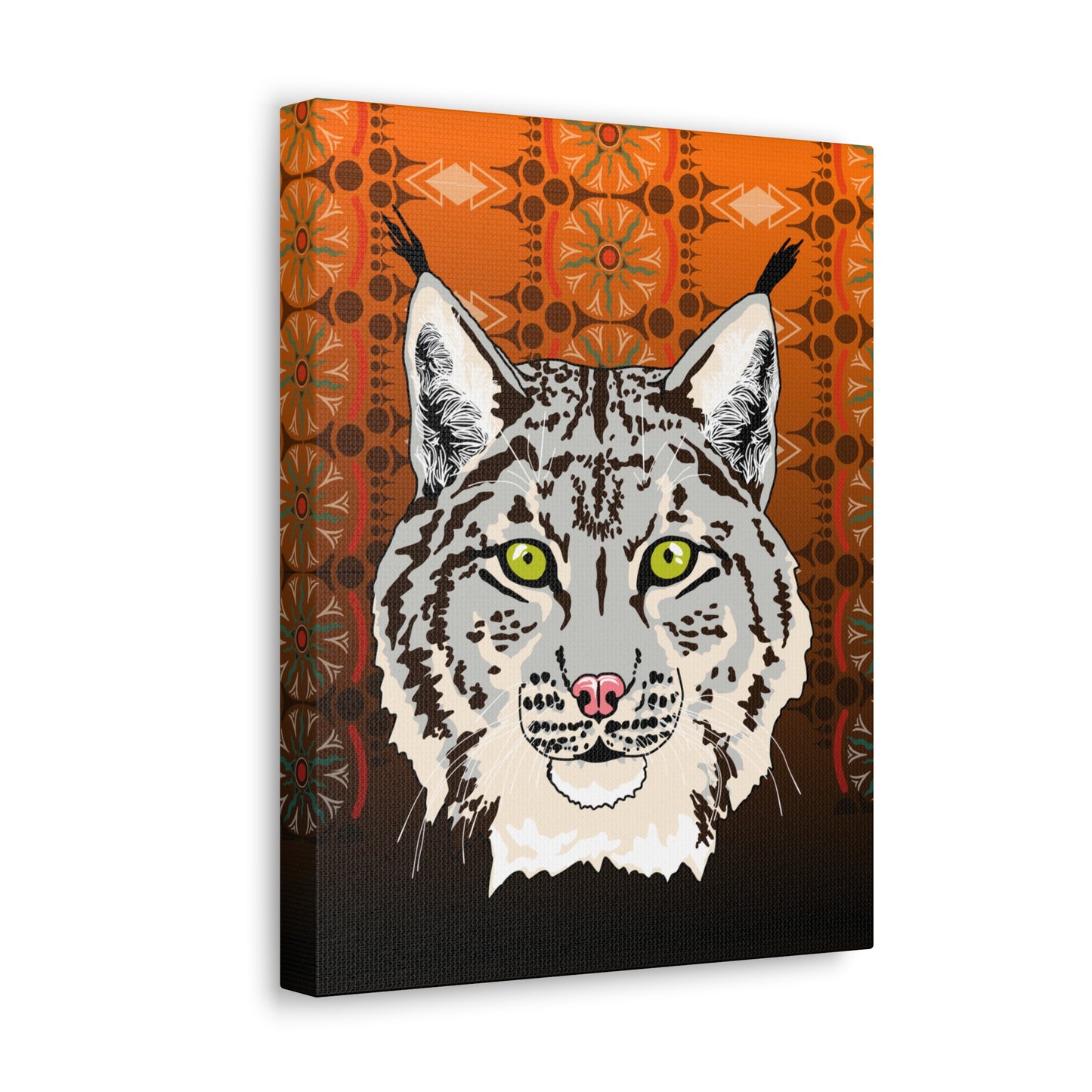 Lynx Portrait (gray) Canvas