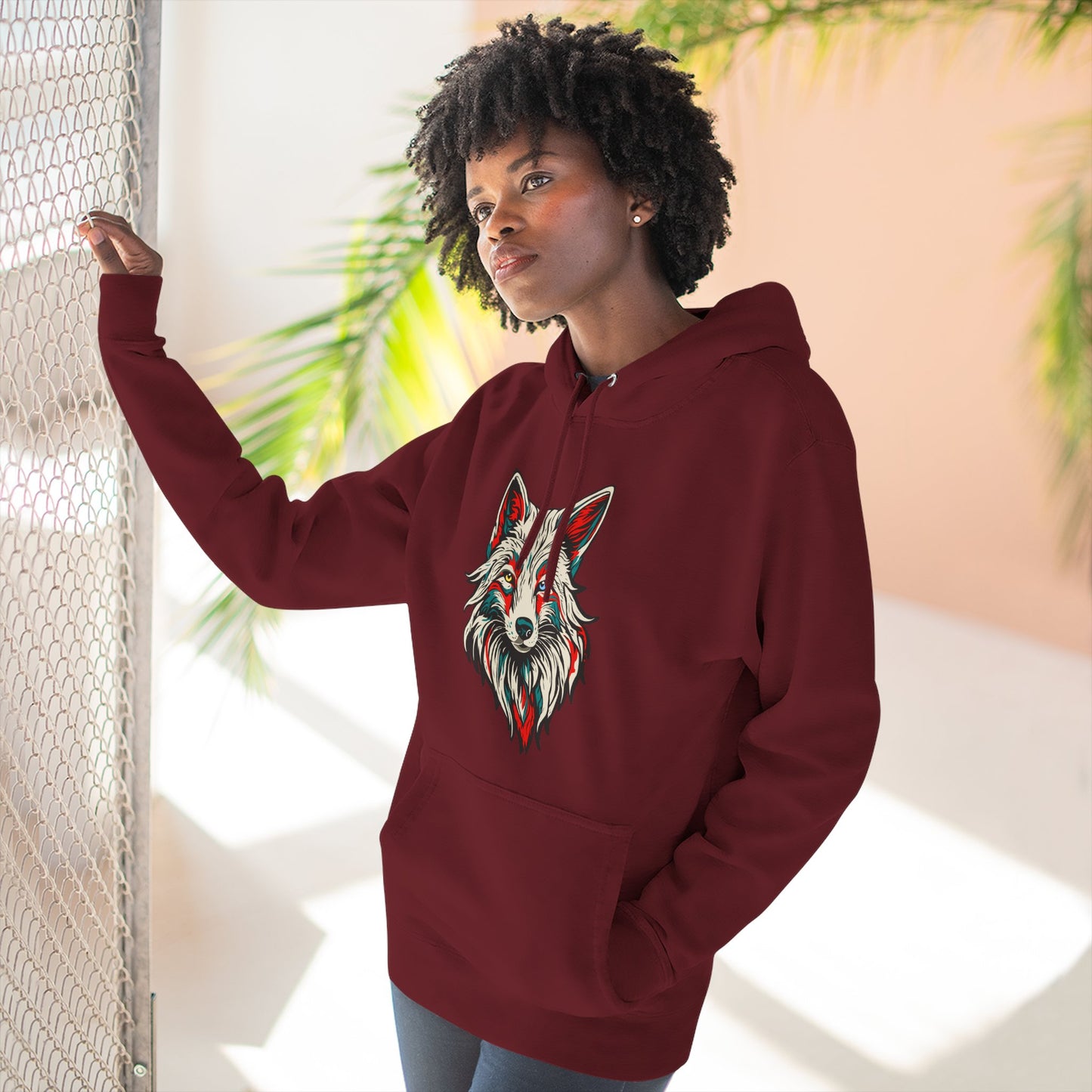 Arctic Fox Icon - Fleece Hoodie