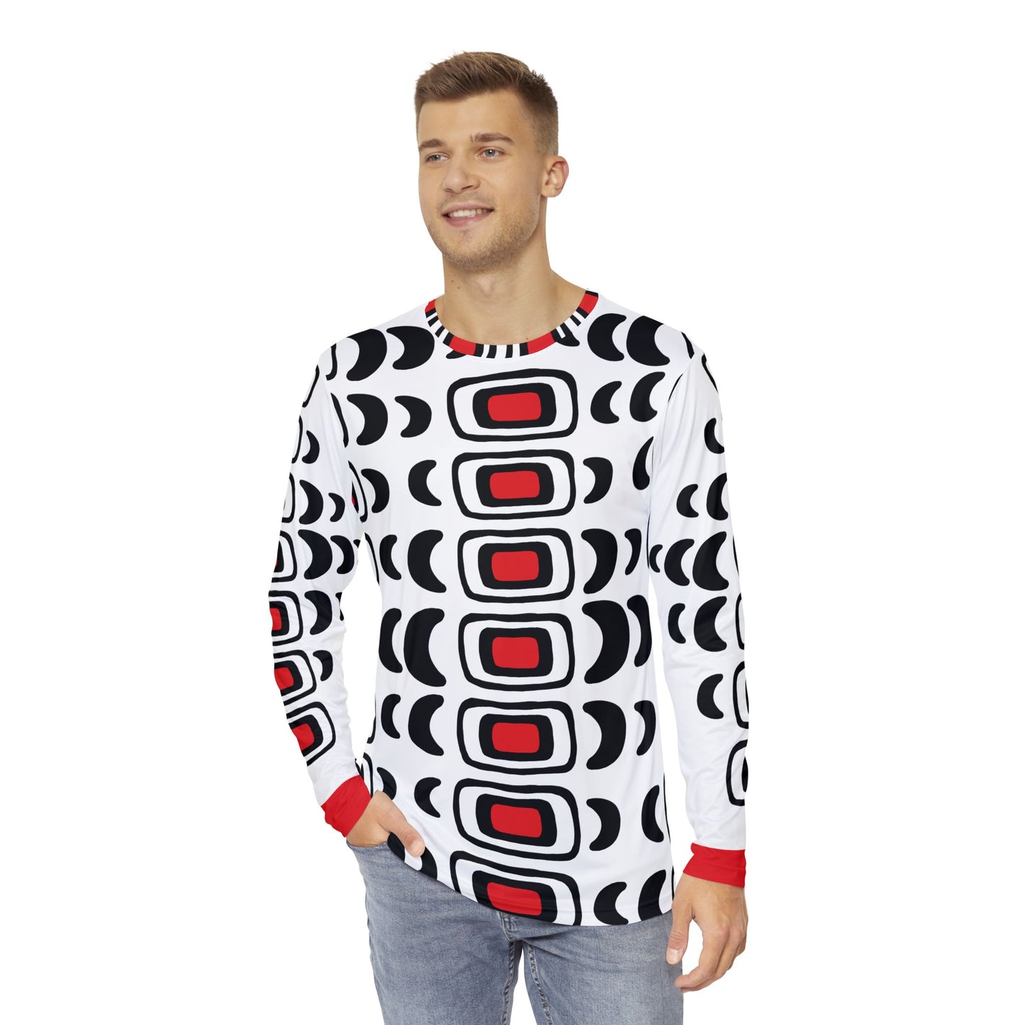 Polar Tracks Pattern Long-Sleeve