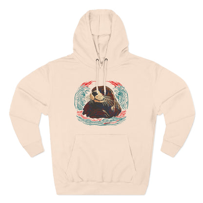 Sea Otter Icon - Fleece Hoodie