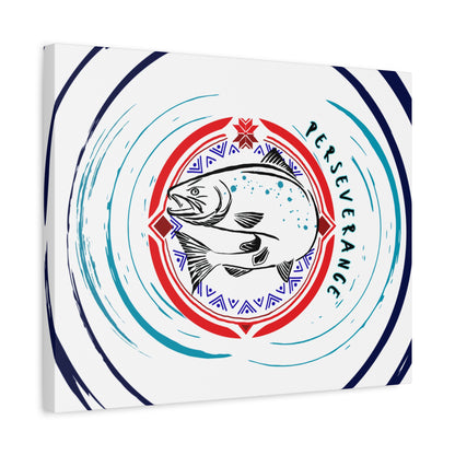 Perseverance Salmon Canvas