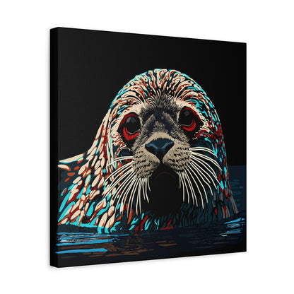 Harbor Seal Icon Canvas