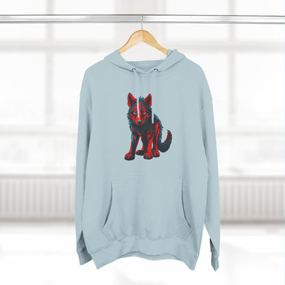 Wolf Pup Icon - Fleece Hoodie