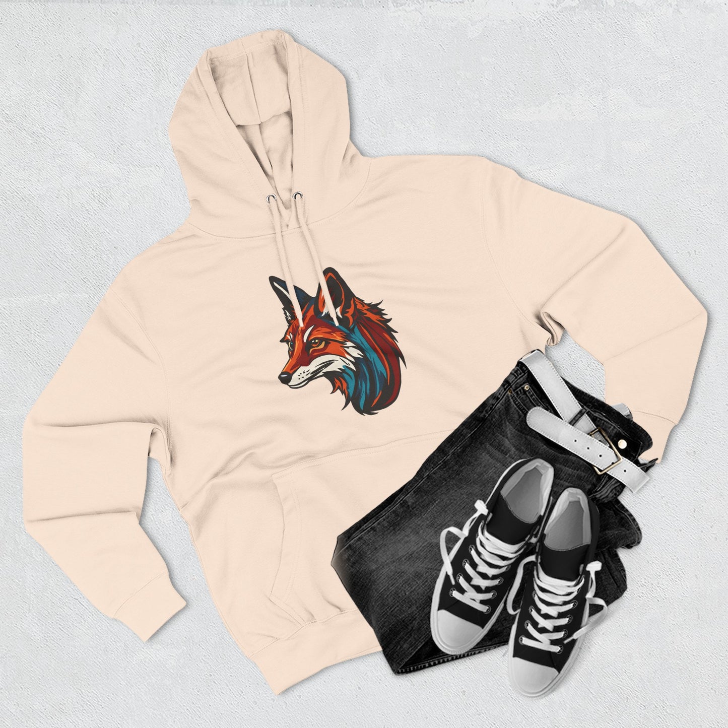 Red Fox Icon - Fleece Hoodie