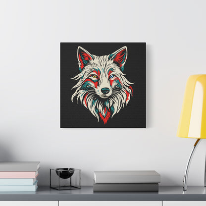 Arctic Fox Icon Canvas