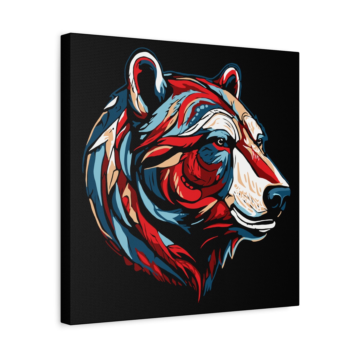 Polar Bear Icon Canvas