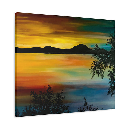 Sunset Lake Canvas