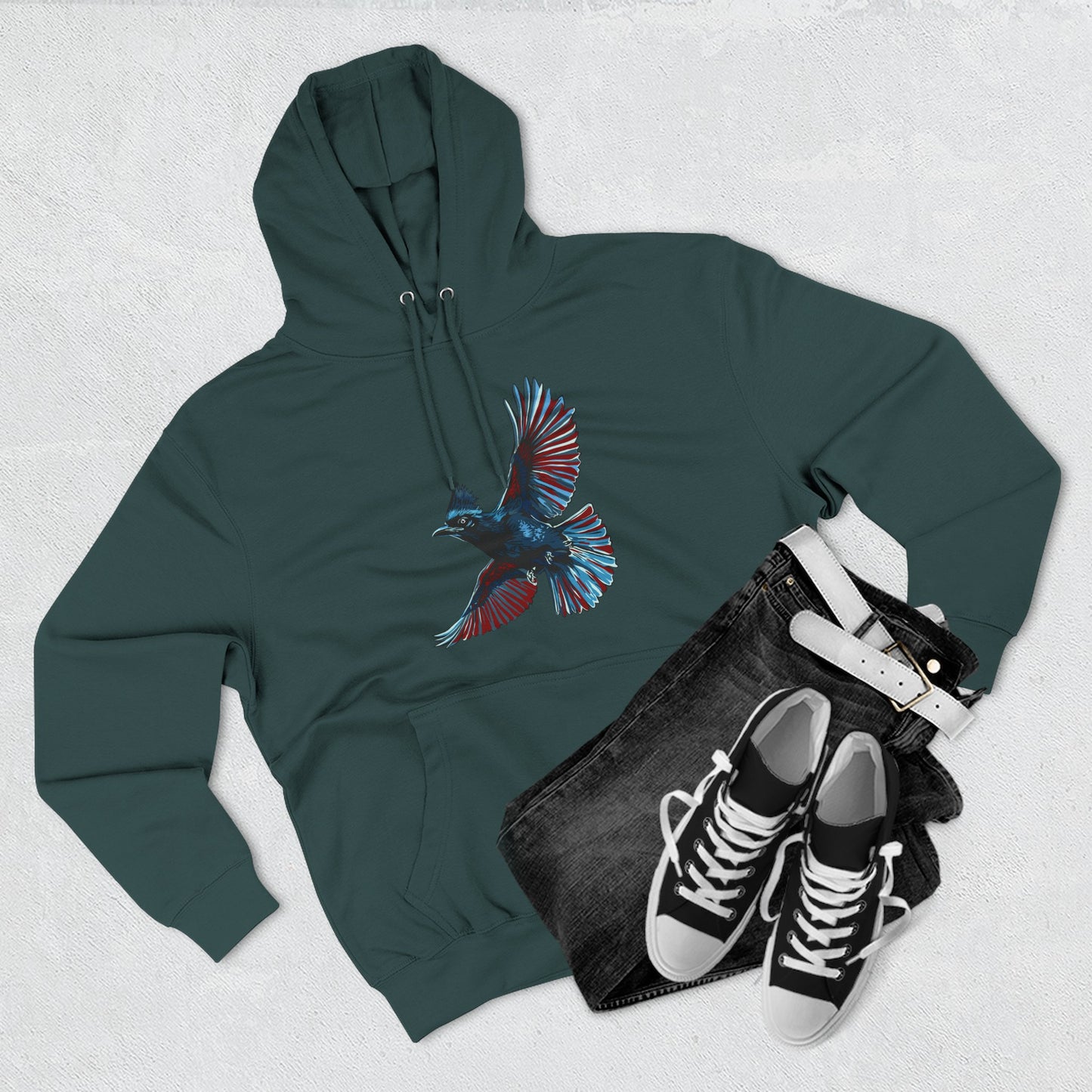 Steller's Jay Icon - Fleece Hoodie