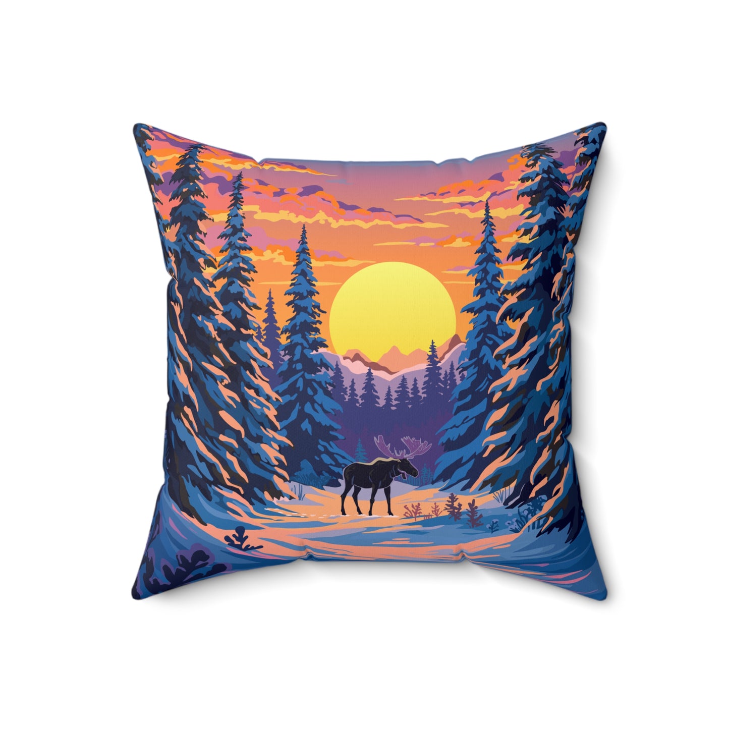 Spruce Moose - Square Pillow