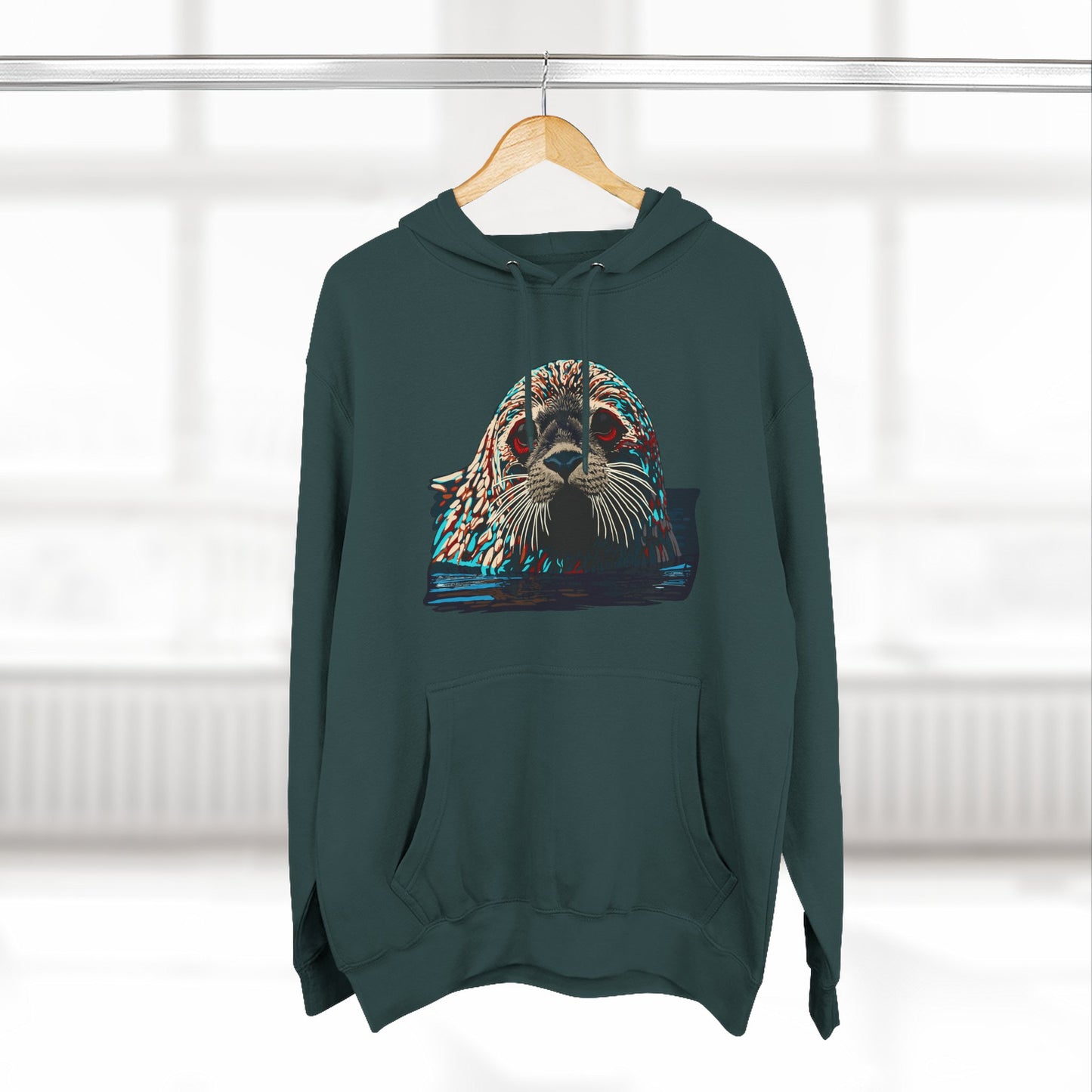 Harbor Seal Icon - Fleece Hoodie