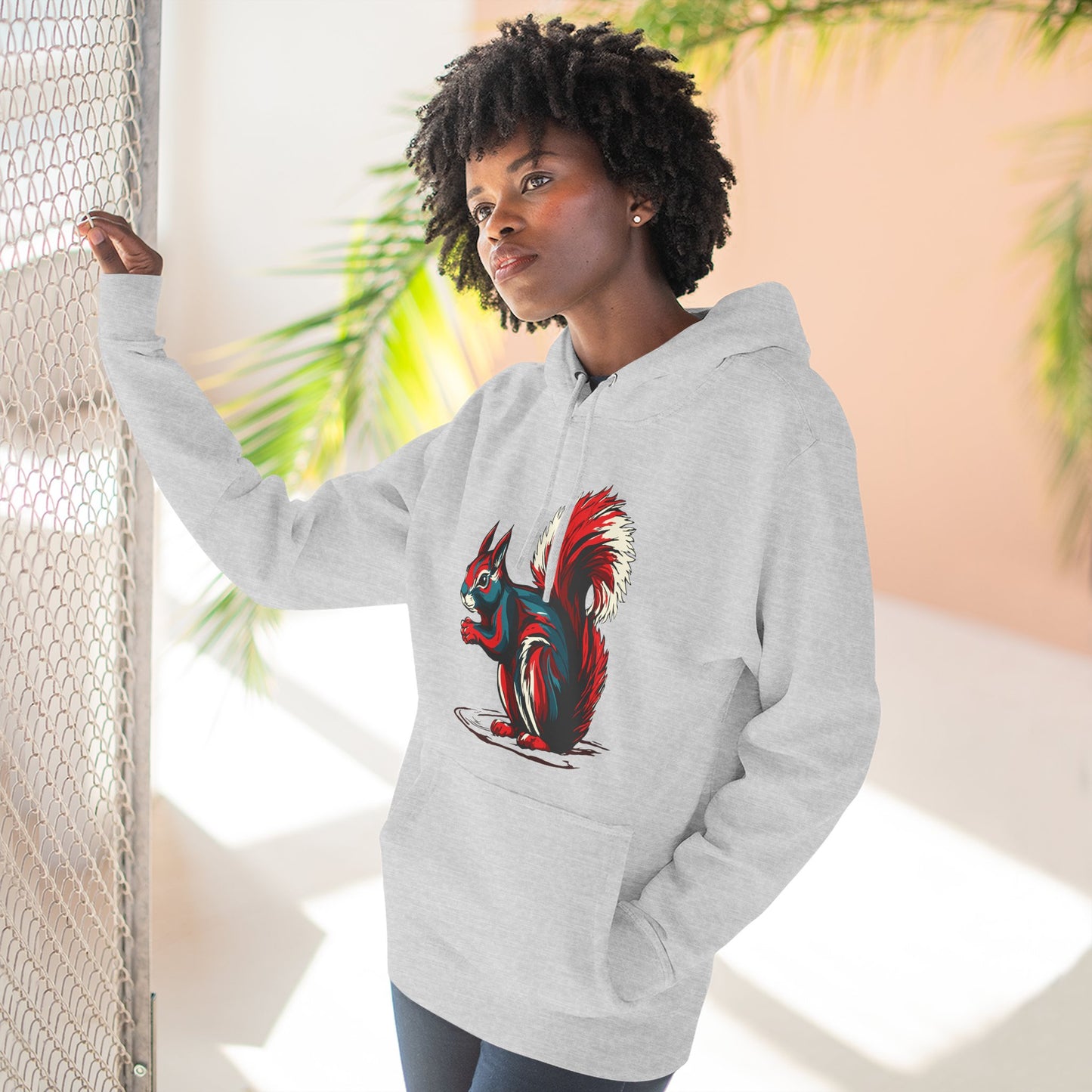 Squirrel Icon - Fleece Hoodie