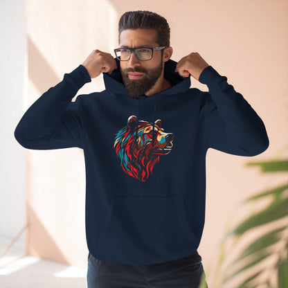 Grizzly Bear Icon - Fleece Hoodie