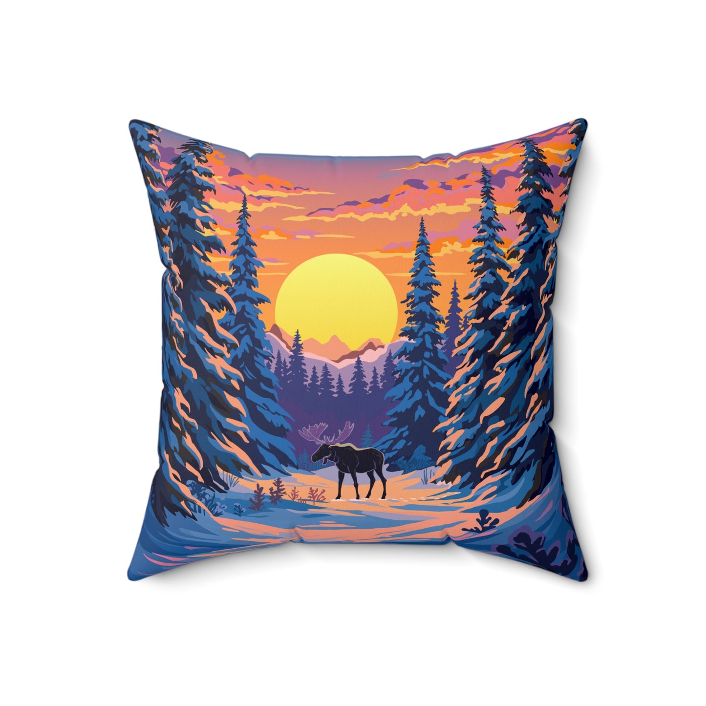 Spruce Moose - Square Pillow