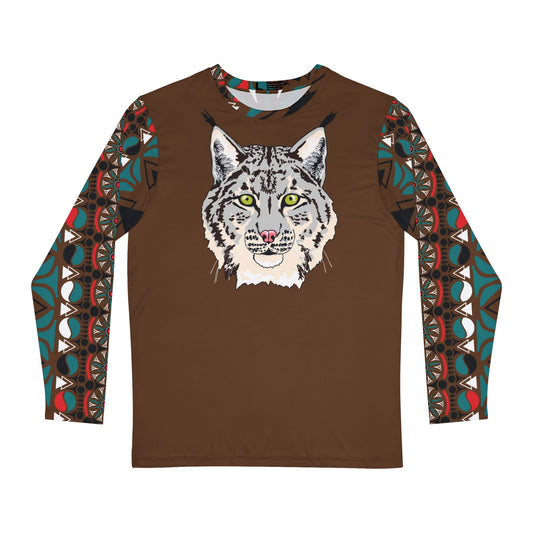 Gray Lynx Face Long-Sleeve