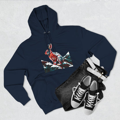 Snowshoe Hare Icon - Fleece Hoodie