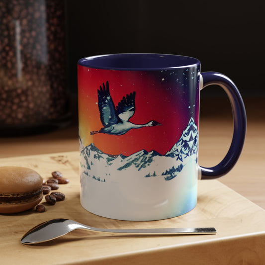Winter Crane Mug