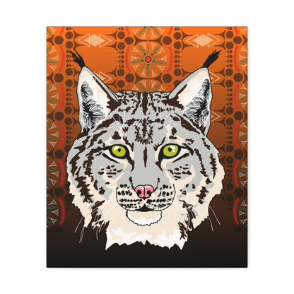 Lynx Portrait (gray) Canvas