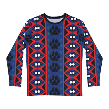 Wolf Tracks Pattern Long-Sleeve