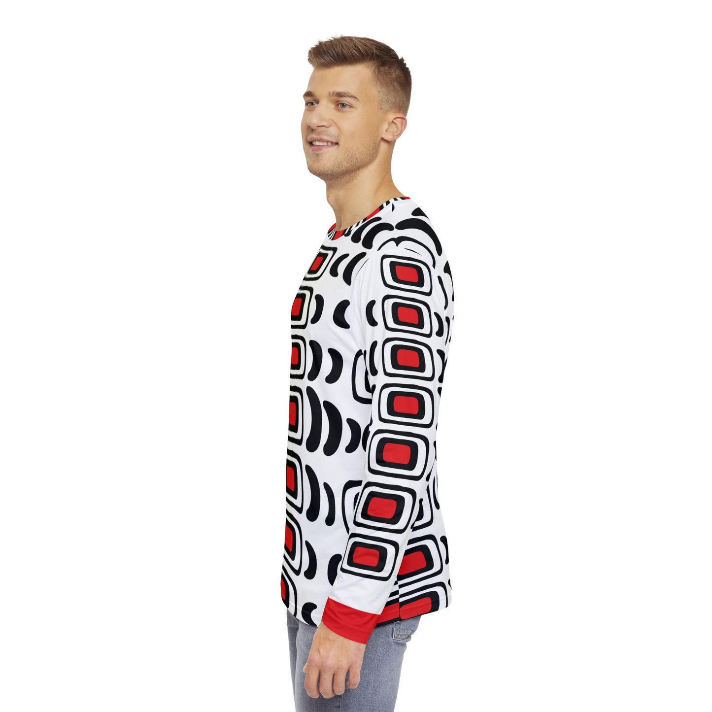 Polar Tracks Pattern Long-Sleeve