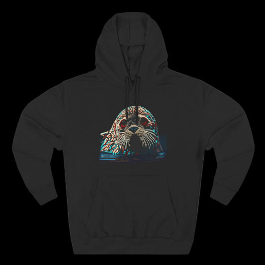 Harbor Seal Icon - Fleece Hoodie