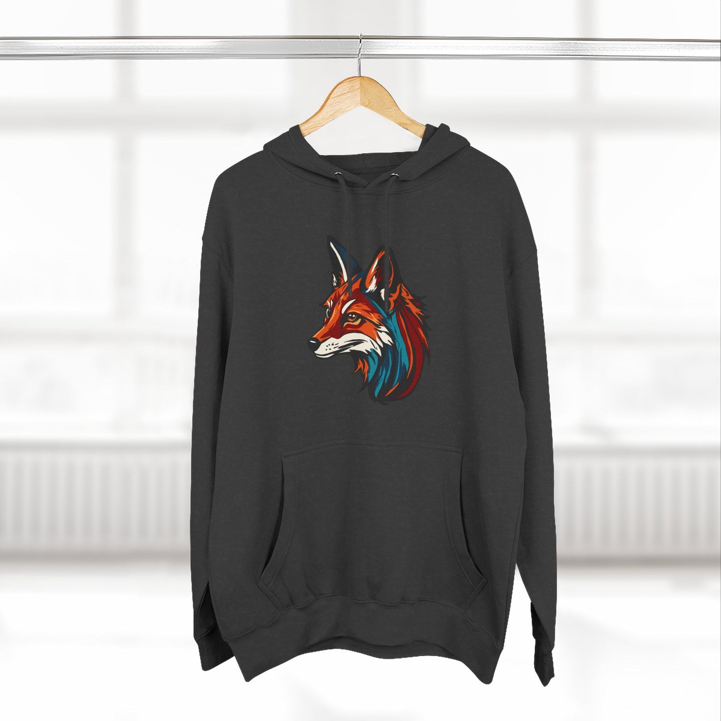 Red Fox Icon - Fleece Hoodie