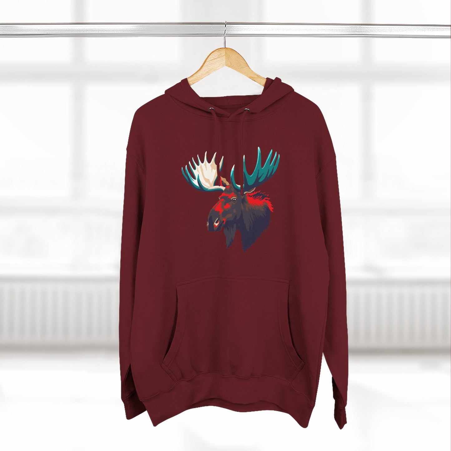 Moose Icon - Fleece Hoodie