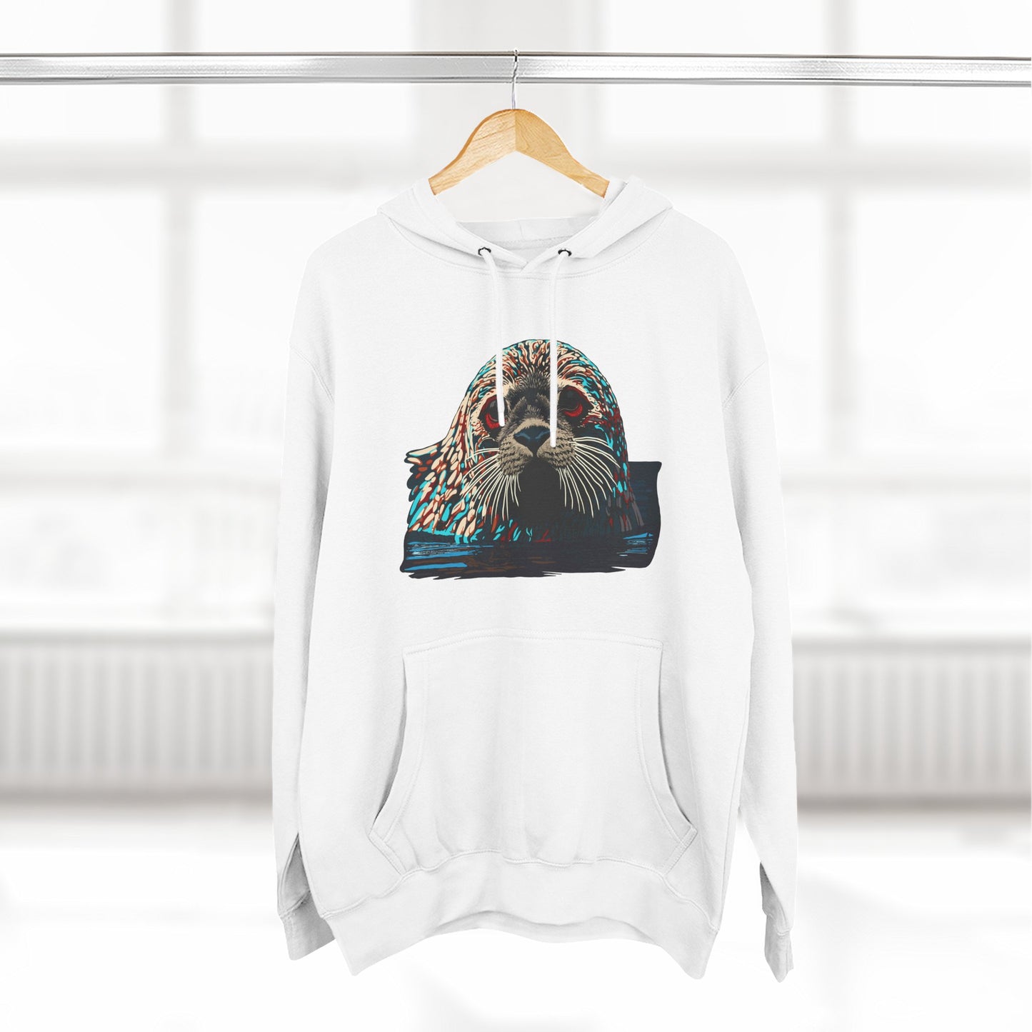 Harbor Seal Icon - Fleece Hoodie