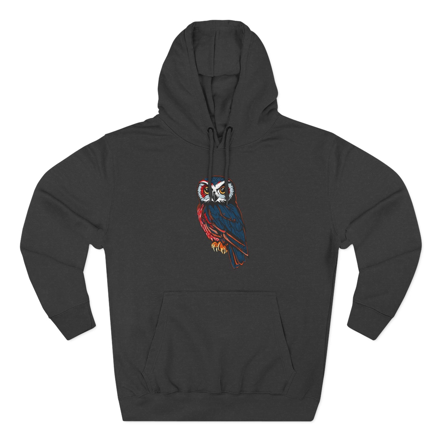 Saw-Whet Owl Icon - Fleece Hoodie