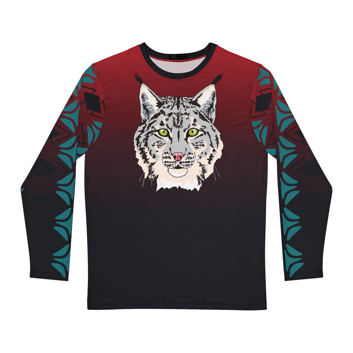 Gray Lynx Face Long-Sleeve
