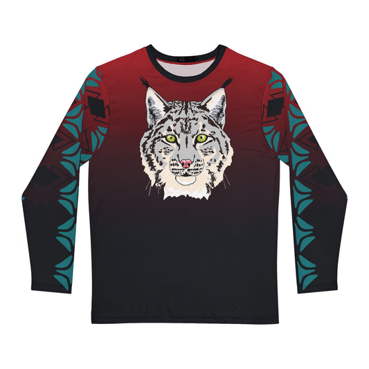Gray Lynx Face Long-Sleeve