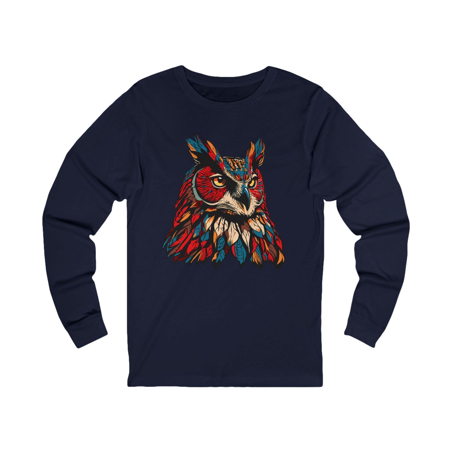 Great Horned Owl Icon - Long-Sleeve Tee