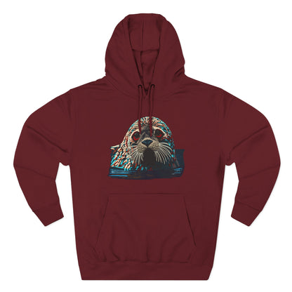 Harbor Seal Icon - Fleece Hoodie