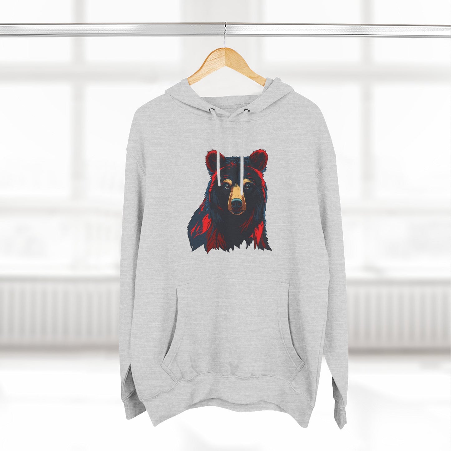 Black Bear Icon - Fleece Hoodie