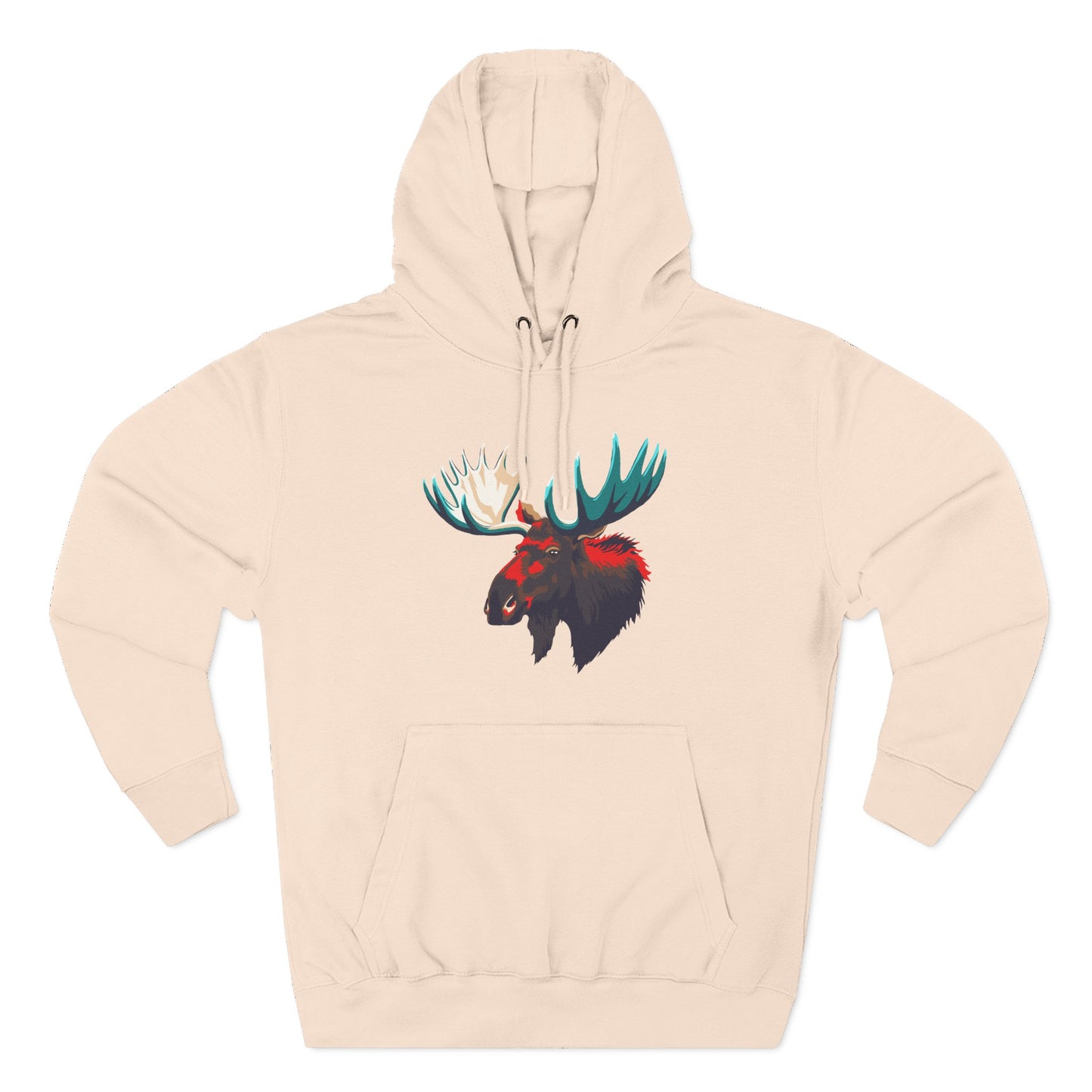 Moose Icon - Fleece Hoodie