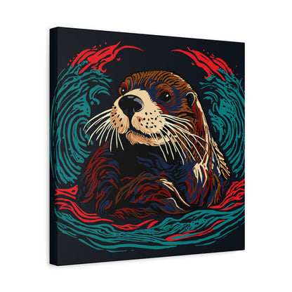 Sea Otter Icon Canvas