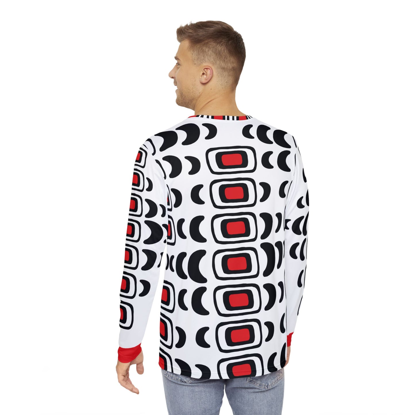 Polar Tracks Pattern Long-Sleeve