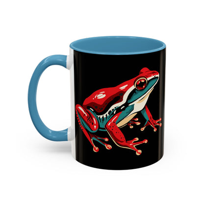 Hand-drawn wood frog icon mug — original wildlife art by Kayanna Healy at Neo Native