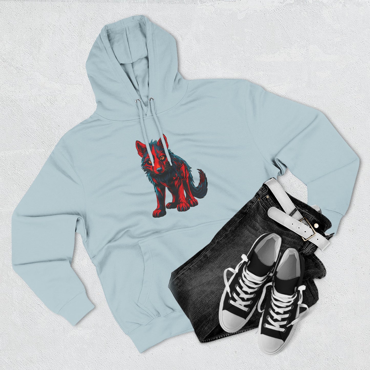 Wolf Pup Icon - Fleece Hoodie